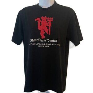 Manchester United It's a Way of Life, Not Just a Football Black Men's Tee, Small